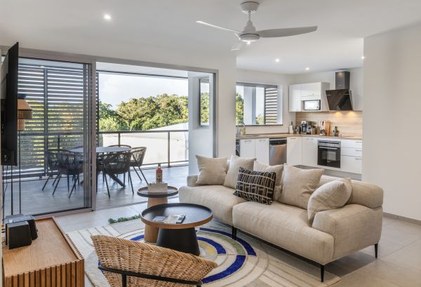 Séjour à l'Anse Mitan en Appartement T3 avec Terrasse