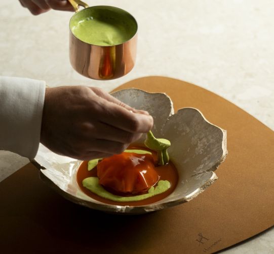 Menu Elégance avec accord mets et vins en 3 verres