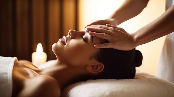 Massage visage facialiste